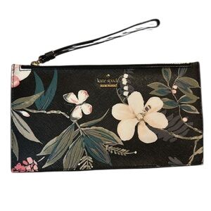 Kate Spade Cameron Street Botanical Clarise Storybook Zip Wristlet New w/out tag